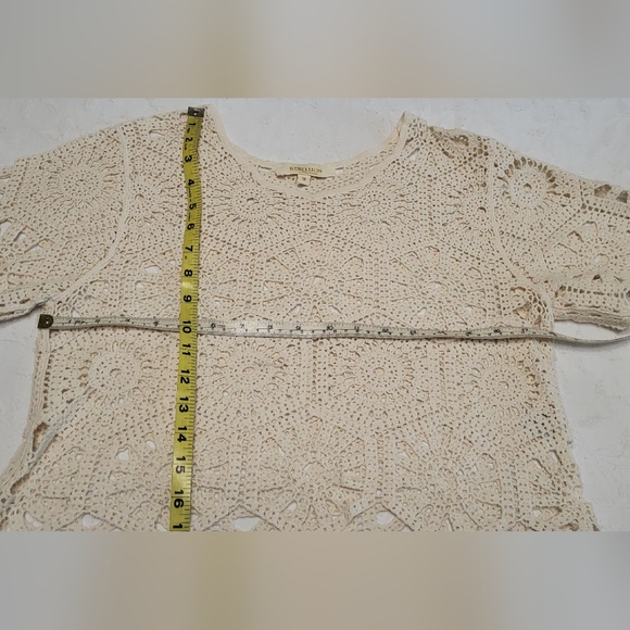 Rebellion Cream Crochet Crop Top - Picture 9 of 11